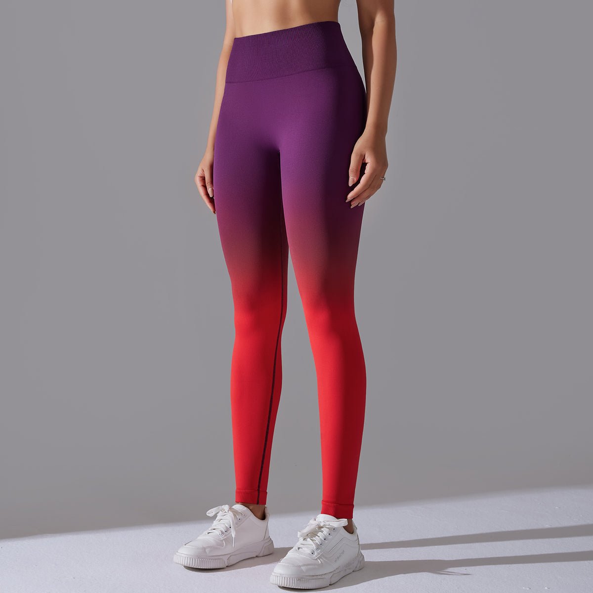 Leggings Tarix - Morado y Rojo