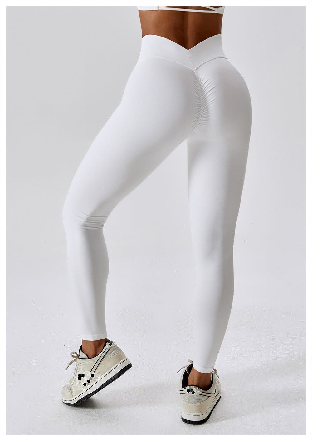 Foto con Leggings Blanco con push-up BYMO